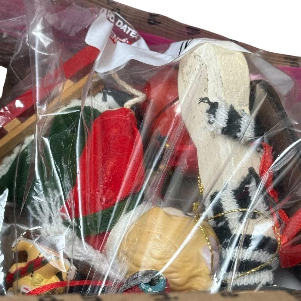 Christmas Ornaments Bundle Retro Holiday Decor Crafts Mix Snowman Teacher